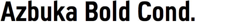 Azbuka Bold Condensed