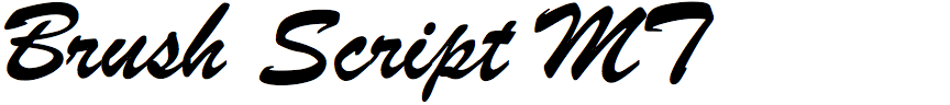 Brush Script MT