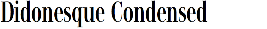 Didonesque Condensed