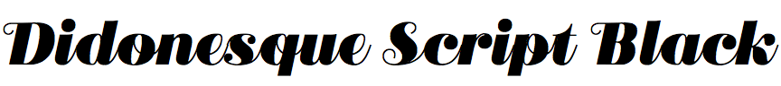 Didonesque Script Black