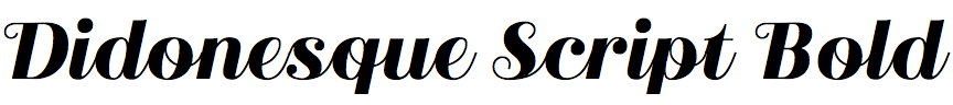 Didonesque Script Bold