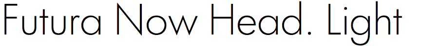 Futura Now Headline Light