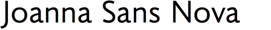 Joanna Sans Nova