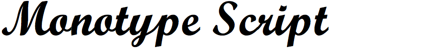 Monotype Script