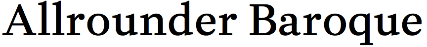 Allrounder Baroque