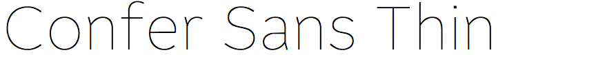 Confer Sans Thin