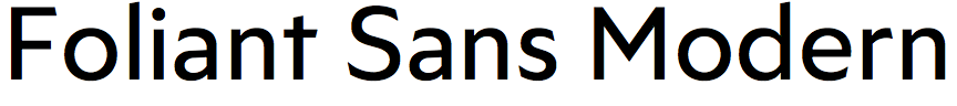 Foliant Sans Modern