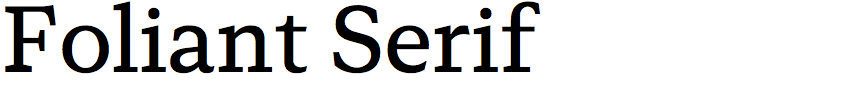 Foliant Serif