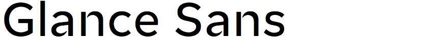 Glance Sans