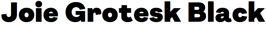 Joie Grotesk Black