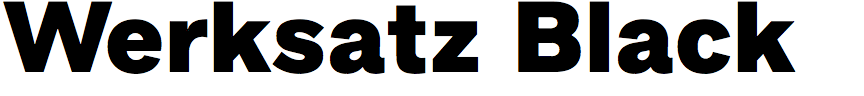 Werksatz Black