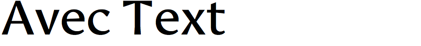 Avec Text