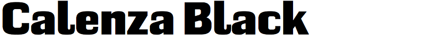 Calenza Black