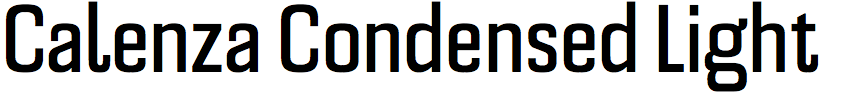 Calenza Condensed Light