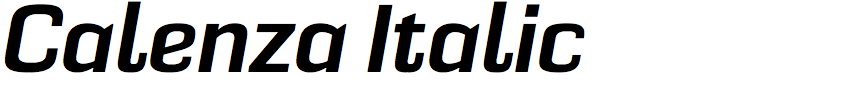 Calenza Italic