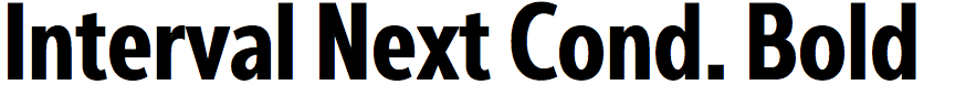 Interval Next Condensed Bold