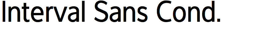 Interval Sans Condensed