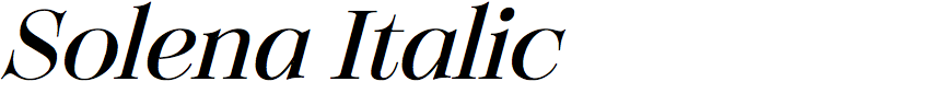 Solena Italic