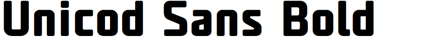 Unicod Sans Bold