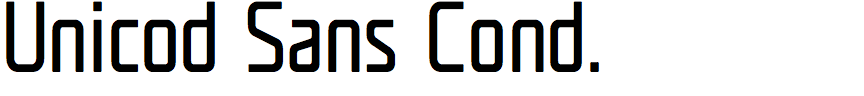 Unicod Sans Condensed
