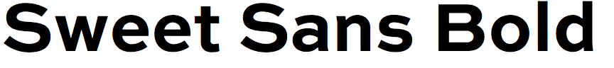 Sweet Sans Bold