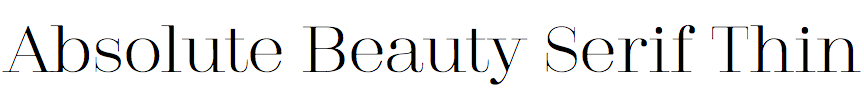 Absolute Beauty Serif Thin