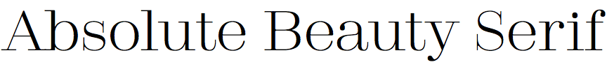 Absolute Beauty Serif