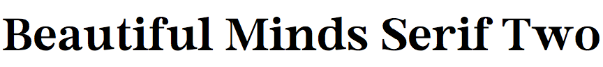 Beautiful Minds Serif Two