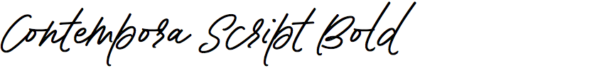 Contempora Script Bold