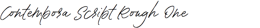 Contempora Script Rough One