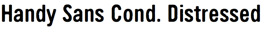 Handy Sans Condensed Distressed
