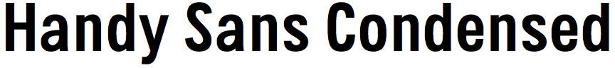 Handy Sans Condensed