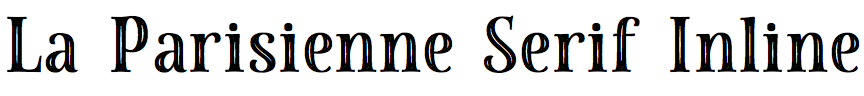 La Parisienne Serif Inline