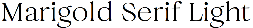 Marigold Serif Light