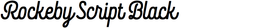Rockeby Script Black