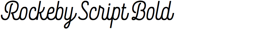 Rockeby Script Bold