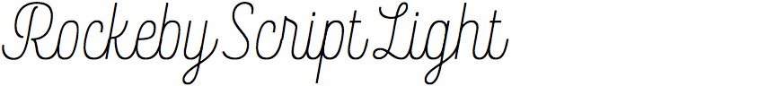 Rockeby Script Light