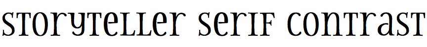Storyteller Serif Contrast