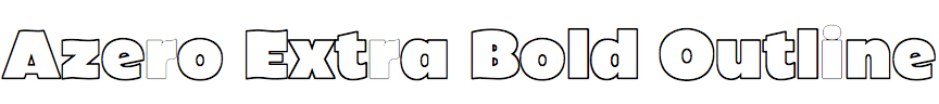 Azero Extra Bold Outline