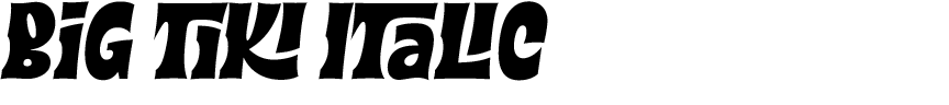 Big Tiki Italic