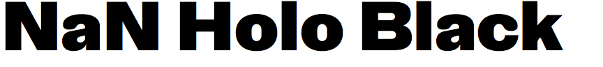 NaN Holo Black