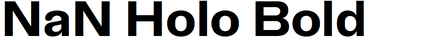 NaN Holo Bold