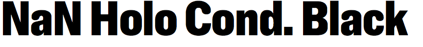 NaN Holo Condensed Black