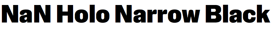 NaN Holo Narrow Black