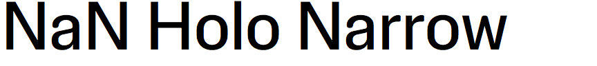 NaN Holo Narrow