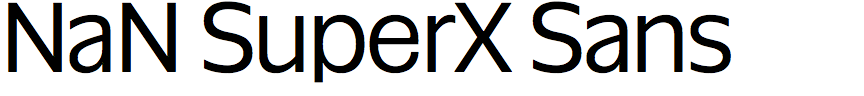 NaN SuperX Sans