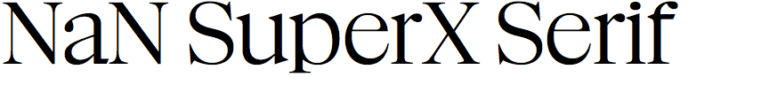 NaN SuperX Serif