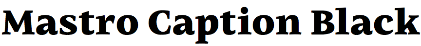 Mastro Caption Black