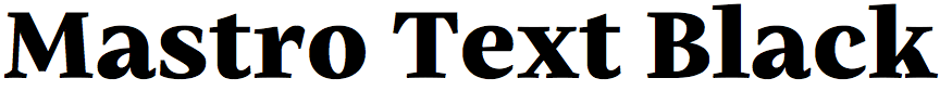 Mastro Text Black