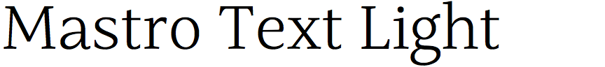 Mastro Text Light